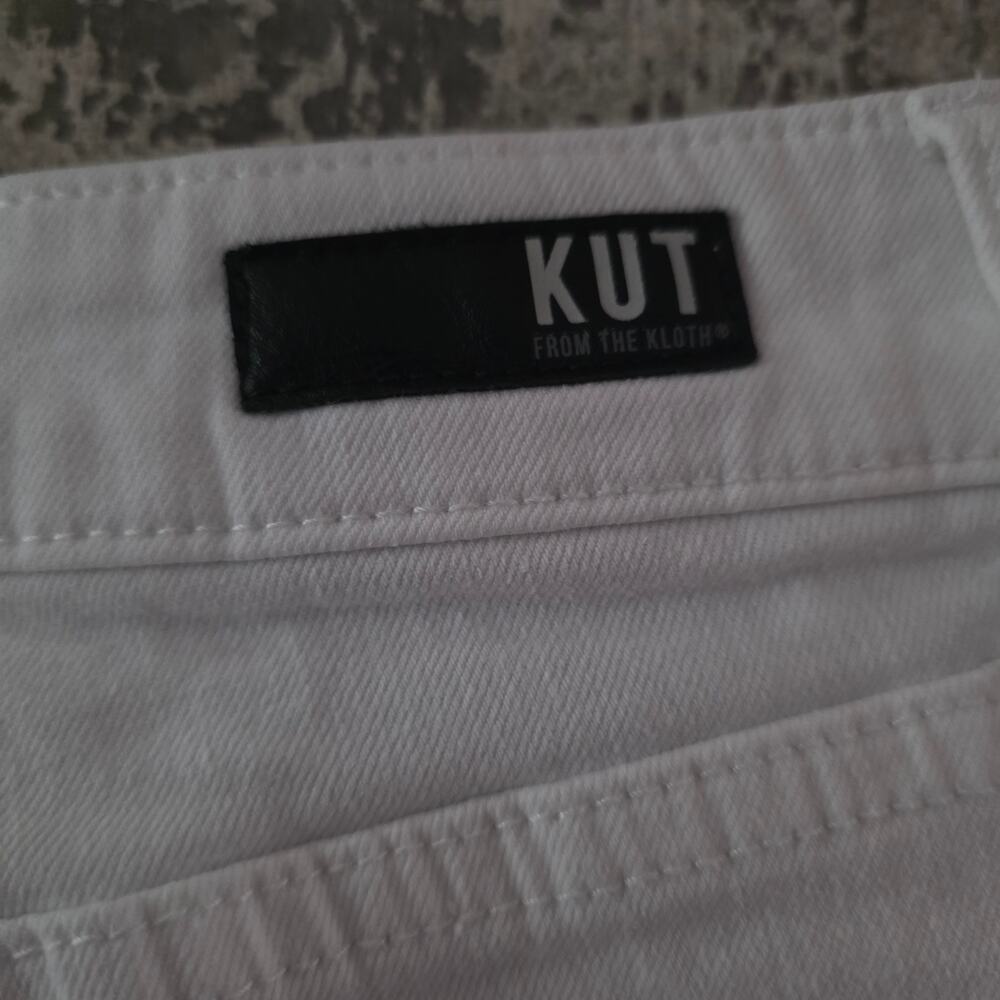Kut From the Kloth "Jane" White High-rise Shorts Size 12 - Picture 5 of 9